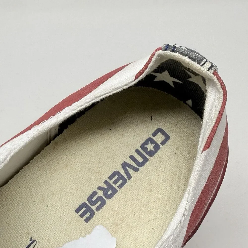 Converse Low Top Sneakers in Red, White, Black